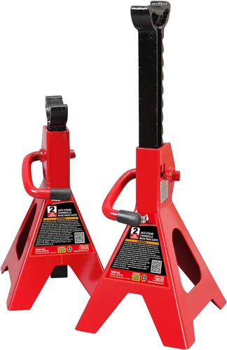 Miniatura 8 de Big RED Soportes para gatos de 12 toneladas con bloqueo de altura ajustable a 28.15 pulgadas, apto para automóviles, SUV y la mayoría