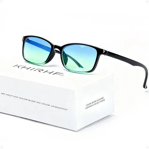 Lentes daltónicos para hombres, corrección y mejora de la deficiencia de visión de color para daltonismo rojo-verde | Uso en interiores y exteriores