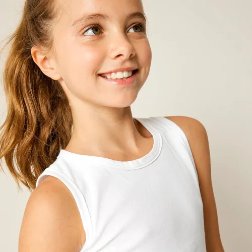 Miniatura 9 de HonestBaby Camisetas musculares sin mangas 100% algodón orgánico para bebés y niños pequeños, niñas