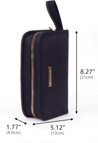 Miniatura 2 de ROWNYEON Estuche organizador de lápiz labial, soporte para lápiz labial, bolsa de maquillaje de viaje, estuche de cosméticos de gran capacidad