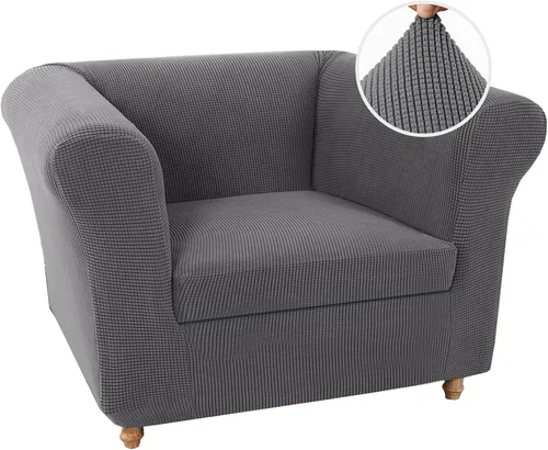 Miniatura 7 de UNBBRRL Funda de sofá Chesterfield de jacquard elástico, fundas de cojín gruesas para sofá, protector de muebles para sala de estar