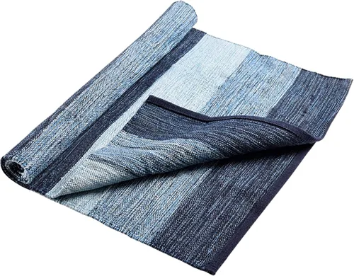 Miniatura 4 de Hugger Mugger Alfombra de yoga de algodón, absorbente, tejido apretado, Ashtanga y alfombra de yoga caliente, ayuda con manos y pies resbaladizos