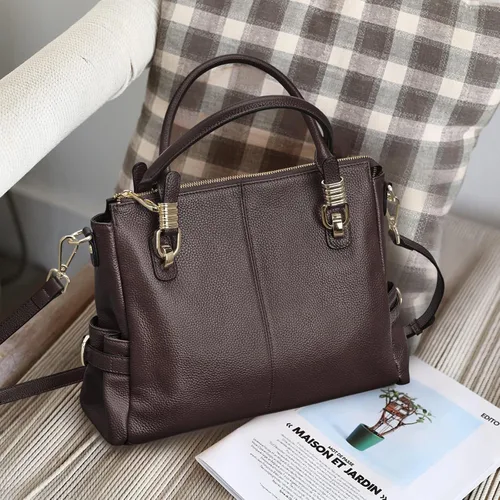 Miniatura 39 de Kattee Cartera bandolera estilo urbano de cuero para mujer
