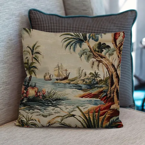 Miniatura 4 de Funda de almohada Moore Manor Antigua Chinoiserie Coral Peony Chic Asian Accent Funda de almohada Retro Decorativa Fundas de cojín Decoración