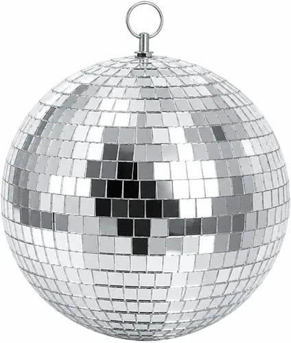 Alytimes Bola de discoteca de espejo de 4 pulgadas, genial y divertida bola de discoteca colgante plateada para fiesta, decoración de fiesta grande,