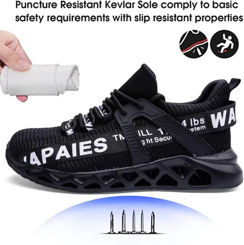Miniatura 3 de Best Womens Steel Toe Shoes Women's Lightweight Composition Toe Work Shoes Fashion Steel Toe Shoes for Men Safety Shoes Proof Resistant for