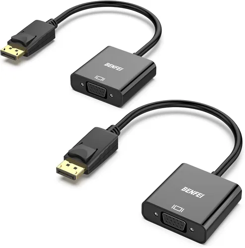 Miniatura 8 de BENFEI Conversor DisplayPort a VGA, cable macho a hembra chapados para Lenovo, Dell, HP, ASUS.
