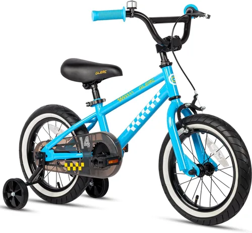 Miniatura 11 de Glerc NuNu - Bicicleta para niños de 12, 14, 16 pulgadas, estilo BMX para niños de 2 a 8 años, bicicletas para niños pequeños con ruedas