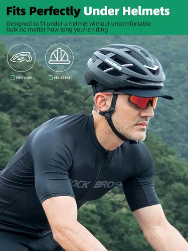 Miniatura 2 de ROCKBROS Gorra de ciclismo para hombres y mujeres, con visera elástica, para correr, con ala suave, secado rápido, no estructurada