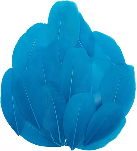 Miniatura 17 de 50 plumas de ganso naturales, plumas artesanales de 2 a 3 pulgadas para centros de mesa, plumas coloridas a granel para fiestas de Gatsby, vestidos