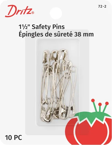 Miniatura 9 de Dritz 1470 Alfileres de Seguridad, Tamaño 1 (200 Unidades), Níquel