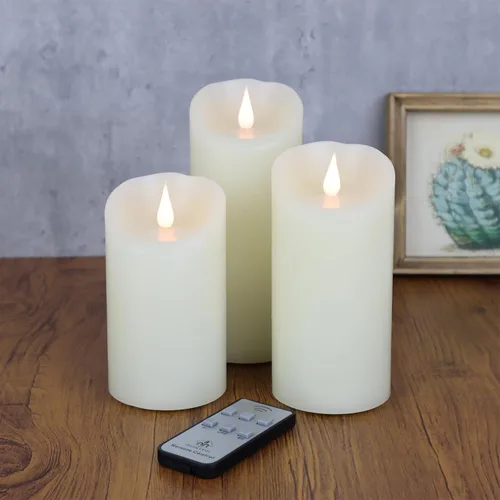 Miniatura 9 de TECHLONG Velas sin llama con control remoto y temporizador, velas de 3D con llama parpadeante operadas por batería que duran más de 1000 horas