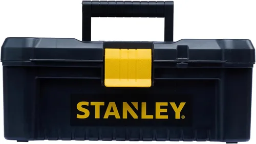 Stanley Caja de herramientas de plástico, caja de herramientas, 16, con cierre de plástico y organizadores, incluye portador extraíble, STST1 75517