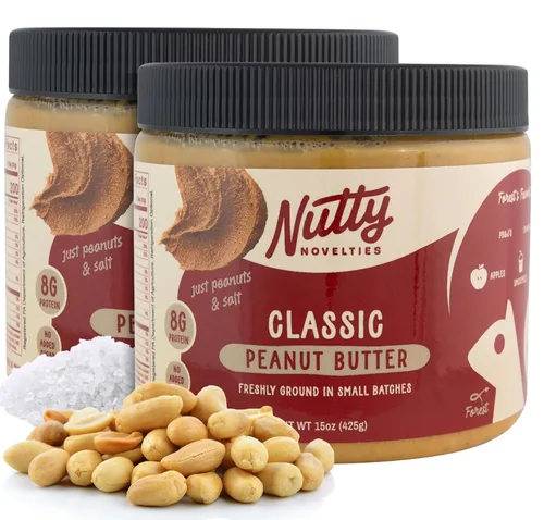 Miniatura 19 de Nutty Novelties Mantequilla de maní, alta en proteínas, baja en azúcar, mantequilla de maní saludable, mantequilla de maní completamente natural