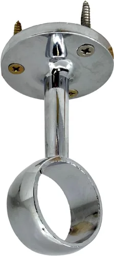 Miniatura 16 de Barra de armario redonda resistente de 72 pulgadas de diámetro, 1.28 pulgadas de diámetro, poste de ropa cromado pulido, 1 paquete Varilla de 72