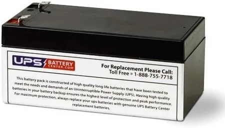 12V 3.2Ah F1 - Reemplazo de batería para batería universal UB1234 por UPSBatteryCenter