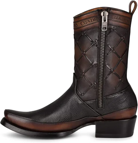 Miniatura 4 de Cuadra Botas de hombre en piel bovina con cremallera negra