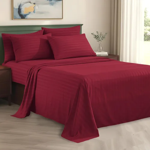 Miniatura 10 de Elegant Comfort Silky-Soft - Juego de sábanas de 4 piezas de calidad hotelera 1500 Premier, sin arrugas, tamaño matrimonial, color negro
