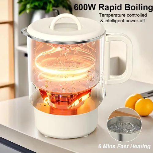 Miniatura 4 de Hervidor eléctrico para agua hirviendo, café, leche, tetera plegable, calentador de agua para viajes en casa, hervidor de agua plegable