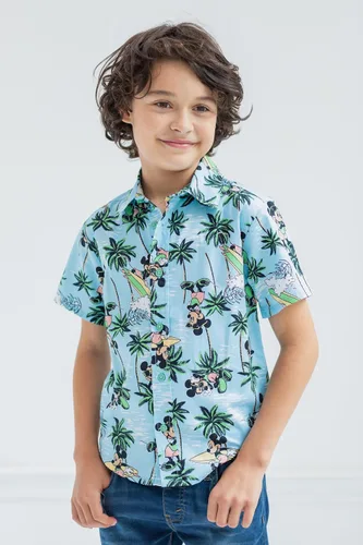 Miniatura 2 de Disney Lilo & Stitch - Camisa hawaiana con botones de Mickey Mouse King Simba, para niños pequeños y grandes