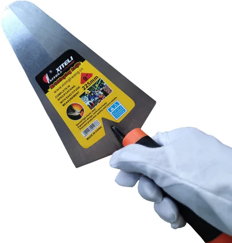 Miniatura 6 de Juego de 2 Piezas de Llana de Señalar y Llana de Medición, Juego de Herramientas Manuales de Mampostería de 9" con Mango de Agarre Suave, Llanas