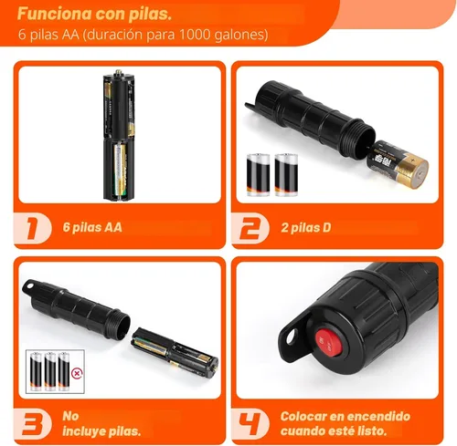Miniatura 7 de Bomba eléctrica de transferencia de combustible, bomba de sifón de transferencia de fluido portátil de 2.4 GPM con tubería de aceite, bombas de gas