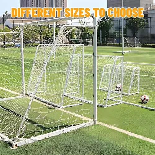 Miniatura 8 de Redes de portería de fútbol, red de fútbol de repuesto para deportes de 6 x 4 pies, 8 x 6 pies, 12 x 6 pies, 24 x 8 pies, no incluye postes