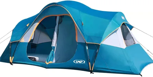 UNP Tienda de campaña para 10 personas, tiendas familiares, fiestas, tienda de campaña para festivales de música, grande, fácil de instalar, 5 Azul