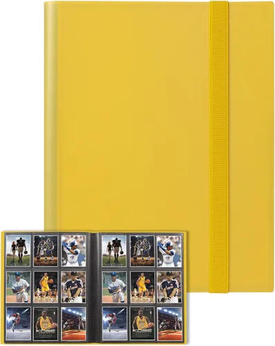 Miniatura 14 de GEAoffice Carpeta para Tarjetas, Álbum Carpeta de Tarjetas Coleccionables de 9 Bolsillos, Carpeta de 360 Bolsillos de Carga Lateral para Tarjetas