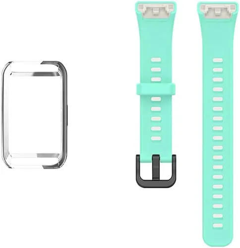 Miniatura 18 de Senter Funda de TPU suave premium Correas de repuesto de goma para Huawei Band 6/Honor Band 6 Smart Watch Verde ejército