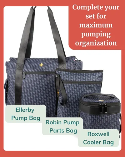 Miniatura 7 de Ellerby - Bolsa para extractor de leche para trabajar con hielera, bolsa para todos los extractores de leche, Spectra y Medela, organizador
