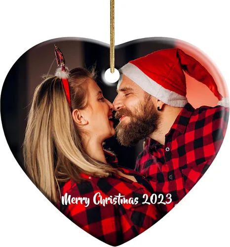 Miniatura 11 de Adornos de Navidad personalizados para perros 2025 – Adornos de foto de mascota personalizados para decoraciones de árboles de Navidad, adorno
