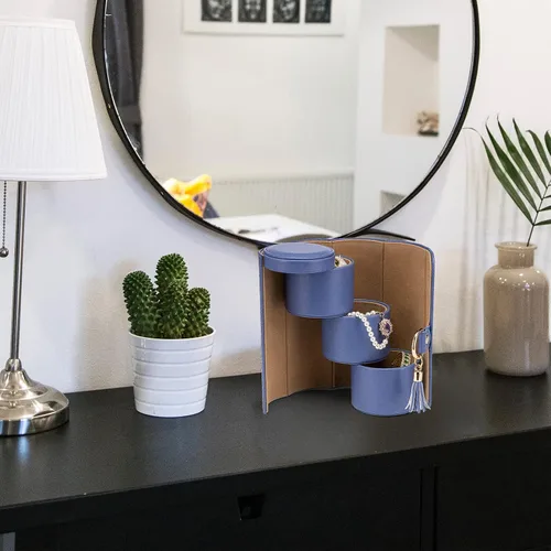 Miniatura 62 de Vlando Viaggio - Joyero pequeño, caja de almacenamiento para accesorios de viaje