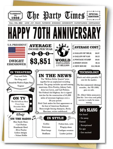 Miniatura 8 de Missonemi Tarjeta de regalo de 40 aniversario para mujeres y hombres, tarjeta jumbo de 40 aniversario de boda, ideas de regalo para abuelo, abuela