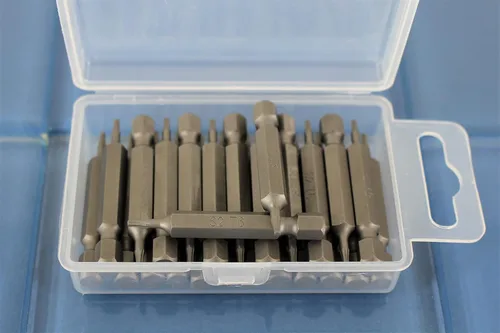 Miniatura 2 de TMAX Juego de puntas de destornillador de cabeza de estrella T6 Torx de 25 piezas, acero S2 de 6 puntos T-6 puntas de inserción de destornillador