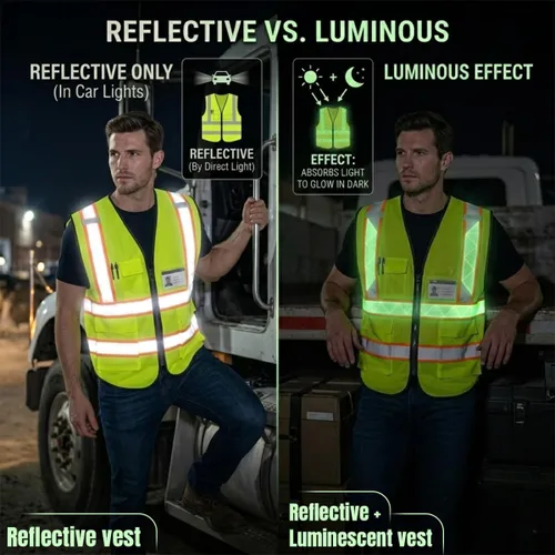 Miniatura 2 de Chaleco de Seguridad Reflectante de Alta Visibilidad Personalizable con Logo y 5 Bolsillos Hi Vis Chaleco Ropa de Trabajo Protectora para Exteriores