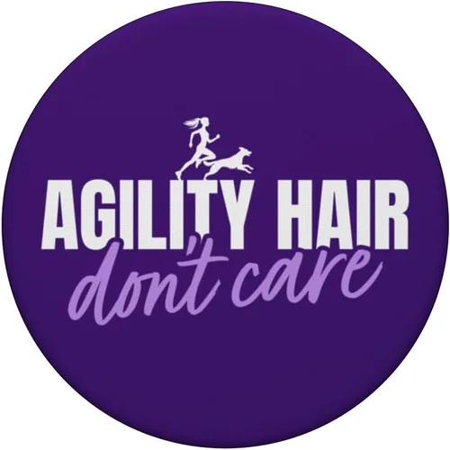 Miniatura 3 de Dog Agility Handler - Dog Agility Hair - Dog Agility PopSockets Adhesive PopGrip