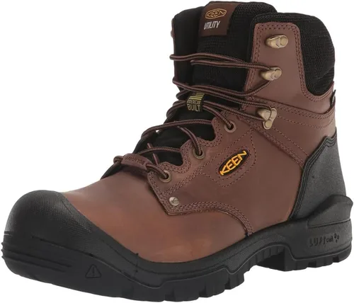 Miniatura 2 de KEEN Utility Botas de trabajo Independence de 6 pulgadas con punta compuesta impermeable para hombre Negro (Dark Earth/Black)