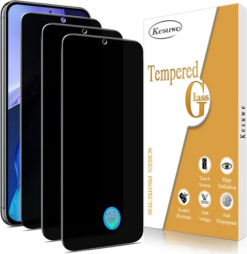 Paquete de 3 protectores de pantalla de privacidad para Samsung Galaxy S23 5G, película de vidrio templado privado antiespía, compatible con