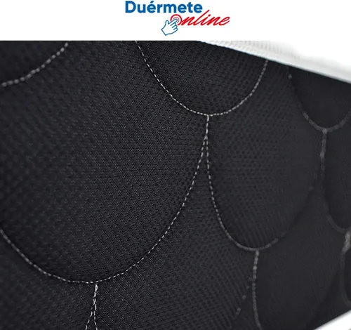 Miniatura 5 de DUÉRMETE ONLINE - Paquete completo de ahorro de cama con colchón de espuma viscoelástica Visco Pocket + base de listones anchos + patas roscadas