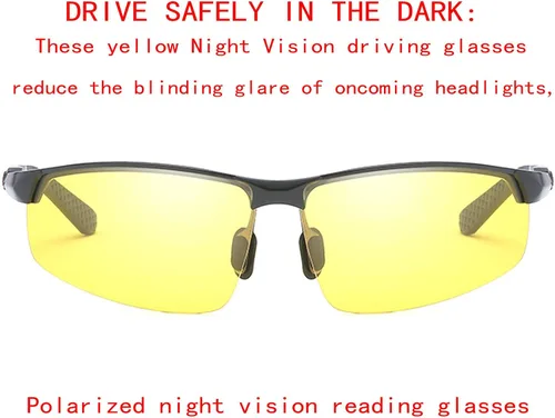 Miniatura 2 de Gafas de sol polarizadas de montura completa para hombres y mujeres, gafas de lectura deportivas envolventes con protección UV