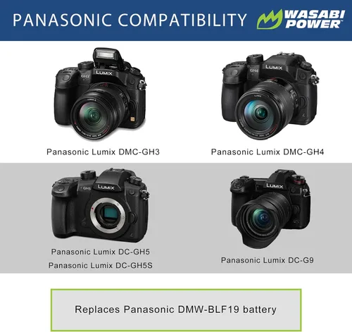 Miniatura 2 de Wasabi Power Batería para Panasonic DMW-BLF19 (paquete de 2)