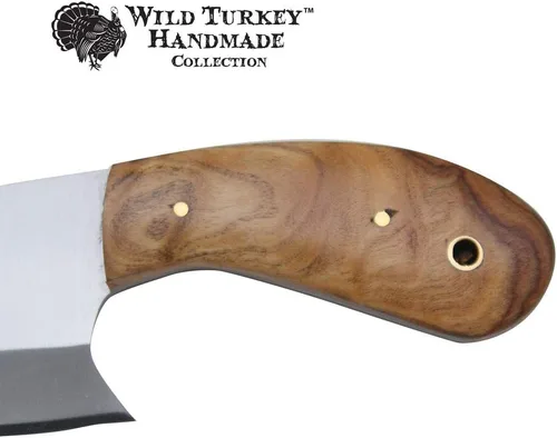 Miniatura 3 de Colección 7" hoja fija Chef Cleaver Hacha con funda de cuero (BW)