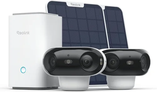 Miniatura 12 de REOLINK Argus 4 Pro Negro, cámaras de seguridad solar inalámbricas para exteriores de 4K de doble lente 180°, visión nocturna ColorX de 8MP