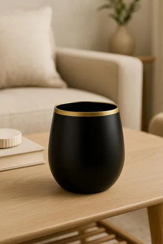 Miniatura 5 de Oojami 40 vasos de 12 onzas irrompibles de plástico sin tallo, para vino, champán, whisky, elegantes, duraderos, desechables, para interiores y negro