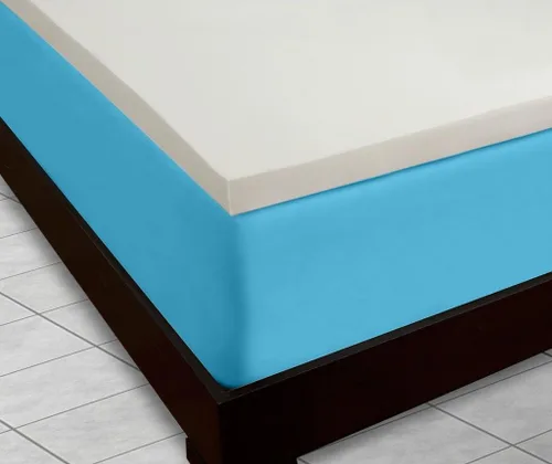 Miniatura 2 de American DreamDNA - Cubrecolchón de espuma viscoelástica elástica Visco de 4 libras, tamaño Queen de 3 pulgadas
