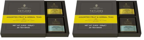 Miniatura 9 de NUEVO Calendario de Adviento navideño de té Taylors of Harrogate 2025, set de regalo – 24 días, 48 bolsitas de té – Cuenta regresiva para Navidad