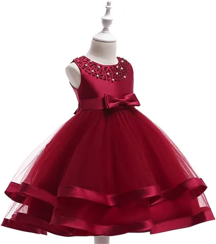Miniatura 2 de COMISARA - Vestido formal para niña, para boda o desfile, tallas 6M-9T