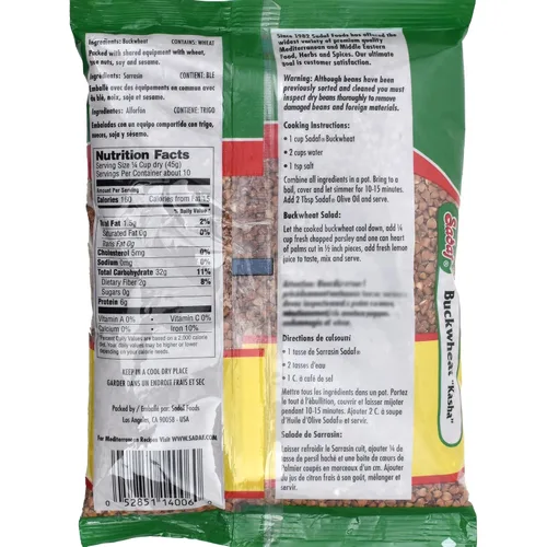 Miniatura 2 de Sadaf Kasha de trigo sarraceno tostado, granos de trigo sarraceno integral para cocinar y saborizar alimentos, 100% grano puro, cocina de Oriente