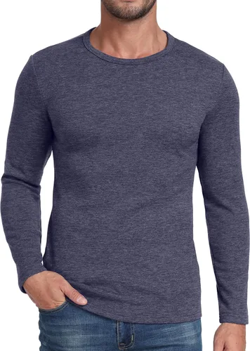 Miniatura 2 de Sailwind Camiseta térmica de manga larga con cuello redondo y capa base de lana para hombre